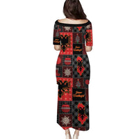 Albania Christmas Patchwork Puletasi - Wonder Print Shop