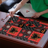 Albania Christmas Patchwork Puzzle - Wonder Print Shop