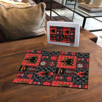 Albania Christmas Patchwork Puzzle - Wonder Print Shop