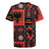 Albania Christmas Patchwork Rugby Jersey - Wonder Print Shop