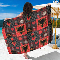 Albania Christmas Patchwork Sarong - Wonder Print Shop