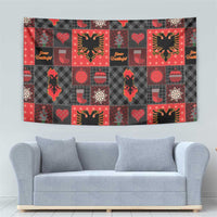 Albania Christmas Patchwork Tapestry - Wonder Print Shop