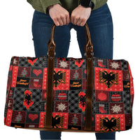 Albania Christmas Patchwork Travel Bag - Wonder Print Shop