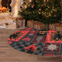 Albania Christmas Patchwork Tree Skirt - Wonder Print Shop