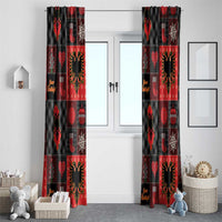 Albania Christmas Patchwork Window Curtain - Wonder Print Shop