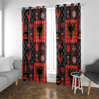 Albania Christmas Patchwork Window Curtain - Wonder Print Shop