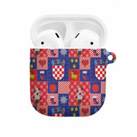 Croatia Christmas Patchwork AirPods Case - Wonder Print Shop