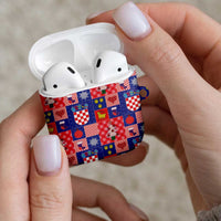 Croatia Christmas Patchwork AirPods Case - Wonder Print Shop