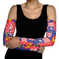 Croatia Christmas Patchwork Arm Sleeves - Wonder Print Shop