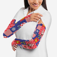 Croatia Christmas Patchwork Arm Sleeves - Wonder Print Shop