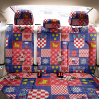 Croatia Christmas Patchwork Back Car Seat Cover - Wonder Print Shop