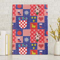 Croatia Christmas Patchwork Canvas Wall Art - Wonder Print Shop