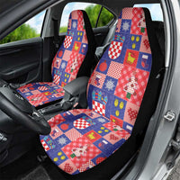 Croatia Christmas Patchwork Car Seat Cover - Wonder Print Shop