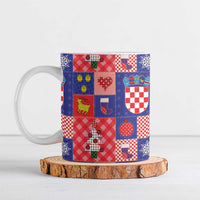 Croatia Christmas Patchwork Ceramic Mug - Wonder Print Shop