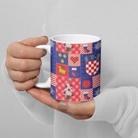 Croatia Christmas Patchwork Ceramic Mug - Wonder Print Shop