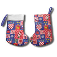 Croatia Christmas Patchwork Christmas Stocking - Wonder Print Shop
