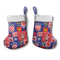 Croatia Christmas Patchwork Christmas Stocking - Wonder Print Shop