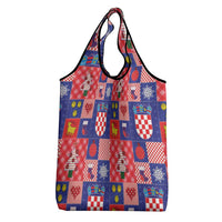 Croatia Christmas Patchwork Grocery Bag - Wonder Print Shop