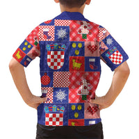 Croatia Christmas Patchwork Kid Hawaiian Shirt - Wonder Print Shop