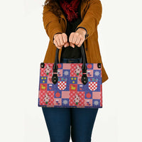 Croatia Christmas Patchwork Leather Bag - Wonder Print Shop