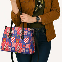 Croatia Christmas Patchwork Leather Bag - Wonder Print Shop