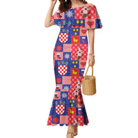 Croatia Christmas Patchwork Mermaid Dress - Wonder Print Shop
