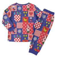 Croatia Christmas Patchwork Christmas Pajama Set - Wonder Print Shop