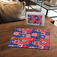 Croatia Christmas Patchwork Puzzle - Wonder Print Shop