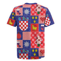 Croatia Christmas Patchwork Rugby Jersey - Wonder Print Shop