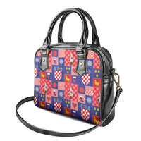 Croatia Christmas Patchwork Shoulder Handbag - Wonder Print Shop