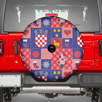 Croatia Christmas Patchwork Spare Tire Cover - Wonder Print Shop