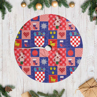 Croatia Christmas Patchwork Tree Skirt - Wonder Print Shop