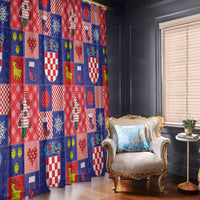Croatia Christmas Patchwork Window Curtain - Wonder Print Shop