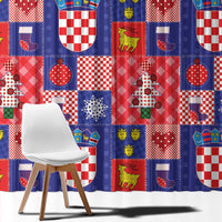 Croatia Christmas Patchwork Window Curtain - Wonder Print Shop
