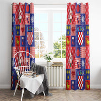 Croatia Christmas Patchwork Window Curtain - Wonder Print Shop