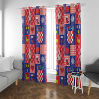 Croatia Christmas Patchwork Window Curtain - Wonder Print Shop