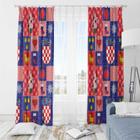 Croatia Christmas Patchwork Window Curtain - Wonder Print Shop