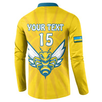 Custom Rwanda Football Button Sweatshirt Go Amavubi