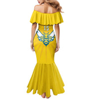 Custom Rwanda Football Family Matching Mermaid Dress and Hawaiian Shirt Go Amavubi - Wonder Print Shop