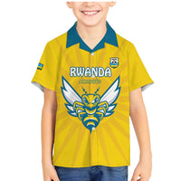 Custom Rwanda Football Family Matching Mermaid Dress and Hawaiian Shirt Go Amavubi - Wonder Print Shop