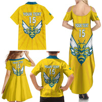 Custom Rwanda Football Family Matching Summer Maxi Dress and Hawaiian Shirt Go Amavubi - Wonder Print Shop