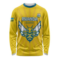 Custom Rwanda Football Long Sleeve Shirt Go Amavubi - Wonder Print Shop
