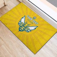 Custom Rwanda Football Rubber Doormat Go Amavubi - Wonder Print Shop