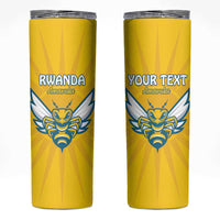 Custom Rwanda Football Skinny Tumbler Go Amavubi - Wonder Print Shop