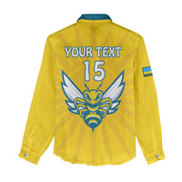 Custom Rwanda Football Women Casual Shirt Go Amavubi - Wonder Print Shop