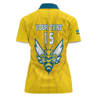 Custom Rwanda Football Women Polo Shirt Go Amavubi - Wonder Print Shop