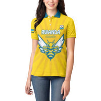 Custom Rwanda Football Women Polo Shirt Go Amavubi - Wonder Print Shop