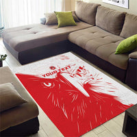 Custom Tunisia Football Area Rug Go Eagles of Carthage