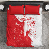 Custom Tunisia Football Bedding Set Go Eagles of Carthage