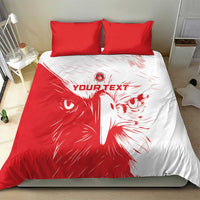 Custom Tunisia Football Bedding Set Go Eagles of Carthage